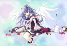 wings flowers cats anime roses anime girls 1920x1200 wallpaper Art HD Wallpaper